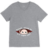 August Peeking Out Baby Boy V-Neck Tee