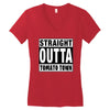straight outta tomato town Women's V-Neck T-Shirt