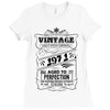 Vintage Aged To Perfection 1971 Ladies Fitted T-Shirt