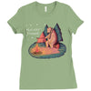 Let's Go Camping Ladies Fitted T-Shirt