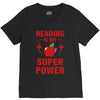 Reading Is My Superpower V-Neck Tee