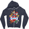 paw patrol birtday boy Zipper Hoodie