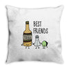 tequila   best friends Throw Pillow