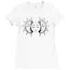 moon and sun Ladies Fitted T-Shirt