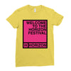 welcome to the horizon festival Ladies Fitted T-Shirt
