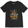 I'm a july woman I was born with my heart V-Neck Tee