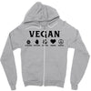 VEGAN Zipper Hoodie