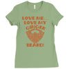 love me love my ginger beard Ladies Fitted T-Shirt