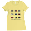 WE DON'T BELIEVE WHAT'S ON TV Ladies Fitted T-Shirt