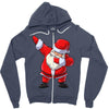 Santa Dabbing Zipper Hoodie