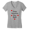 happy valenties day babe Women's V-Neck T-Shirt