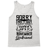 This Guy Is Taken By A Super Sexy November Girlfriend Tank Top