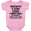 halloween is scary but stomach cancer is deadly spread the word lep sa Baby Bodysuit