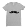 mustache Ladies Fitted T-Shirt