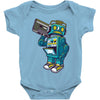 robot kicks Baby Onesie