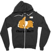 corgi cute puppy low battery charge me Zipper Hoodie
