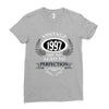 vintage quality without compromise 1997 aged to perfection Ladies Fitted T-Shirt