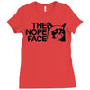 nope Ladies Fitted T-Shirt
