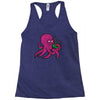 purple octopus playing the bagpipes Racerback Tank