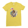 deadpool and superman Ladies Fitted T-Shirt
