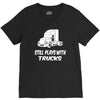 still plays with trucks V-Neck Tee