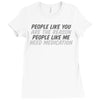 people like you Ladies Fitted T-Shirt