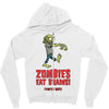 zombies eat brains Zipper Hoodie