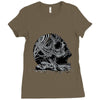 celtic skull Ladies Fitted T-Shirt