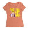 eat big get big Women's Triblend Scoop T-shirt