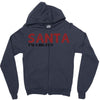 santa i'm a big fun Zipper Hoodie