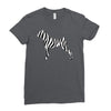 zebra pattern Ladies Fitted T-Shirt