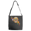 women's sugar skull purple Adjustable Strap Totes