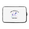 i'm really a unicorn Laptop sleeve