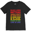 black lives matters, women's rights are human rights V-Neck Tee