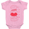 cheeseburger Baby Bodysuit