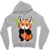red fox 2 Zipper Hoodie