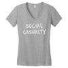 social casualty Women's V-Neck T-Shirt