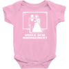 pixel wedding under new management Baby Onesie
