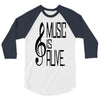 music lover 3/4 Sleeve Shirt