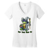 get your geek on! Women's V-Neck T-Shirt