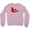 red skinhead bovver boots ideal birthday gift or present Crewneck Sweatshirt