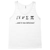 i ate sum pi t shirt s m l xl 2xl 3xl funny nerdy geeky college awesom Tank Top