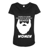 people without beard Maternity Scoop Neck T-shirt