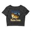 maine coon cat Crop Top