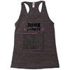 June Girl Facts Cancer Racerback Tank
