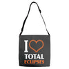 I Heart Total Eclipses Adjustable Strap Totes