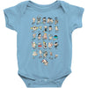 shakespeare a z Baby Onesie