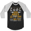 Born Aries Multitasking Problem Solving Tees 3/4 Sleeve Shirt
