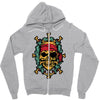 pirate bones skull Zipper Hoodie