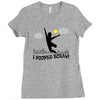 i pooped today!! Ladies Fitted T-Shirt